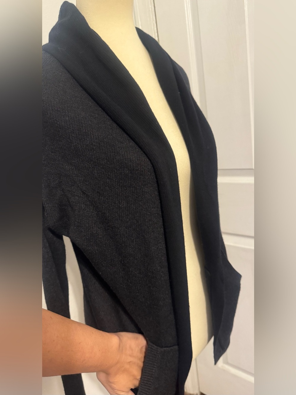 Lululemon Cabin Yogi Wrap Sweater Hoodie Soft Cozy Gym Athleisure Size 4 *Hole* - Picture 2 of 12